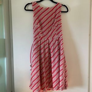 Eva Franco Pink and Red Dot Dress - 8